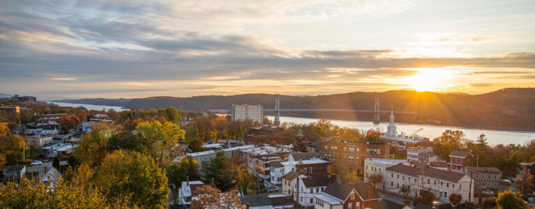 Sunset in the Hudson valley