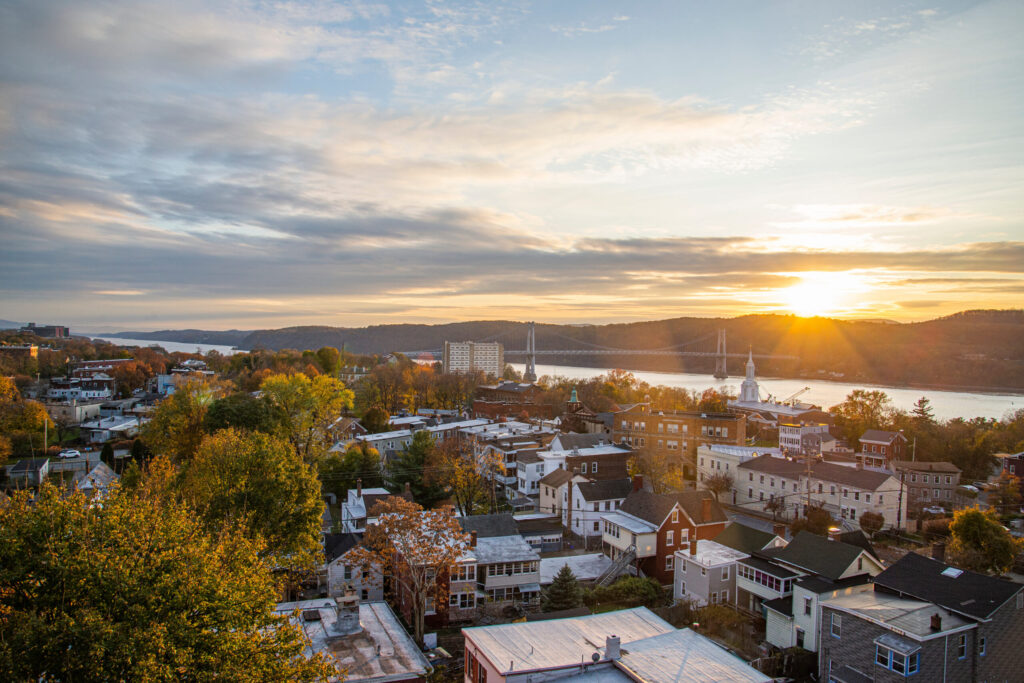 Sunset in the Hudson valley